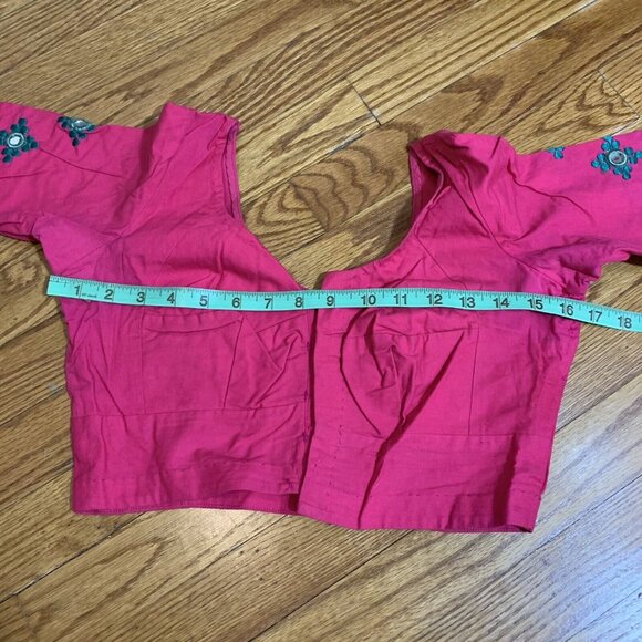 CUTE Artistic KIDS Hand Vibrantly Hand Embroidered LEHENGA 2 Piece Set - Picture 6 of 6